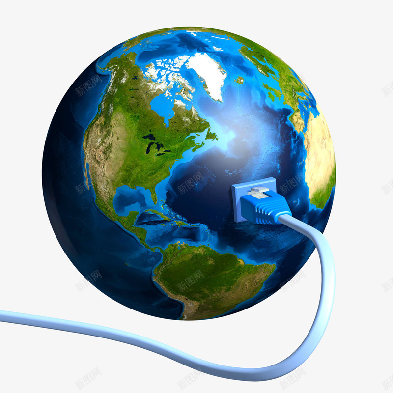 地球和线缆3D插画png免抠素材_新图网 https://ixintu.com 全球化 发电 地球 地球和线缆3D插画 气候 温暖 电能量 电讯 科技 线缆 经济