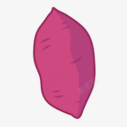 矢量紫薯卡通美味蔬菜红薯插画高清图片