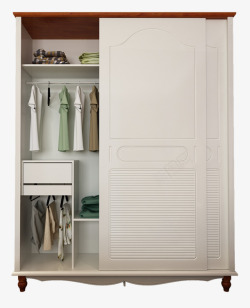 美式家具详情页美式整体两移门衣柜高清图片