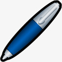 软笔行楷笔蓝色画写铅笔编辑油漆写作软屑高清图片