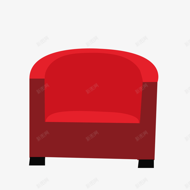 红色大气靠背沙发矢量图eps免抠素材_新图网 https://ixintu.com png免抠图 大气 手绘 椅子 沙发 简约 红色 舒适 靠背 矢量图