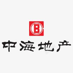 中海地产标志黑色中海地产LOGO标志图标高清图片