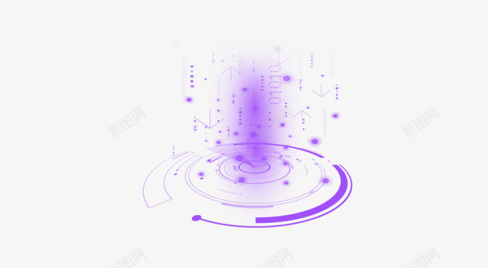 紫色科技图标装饰图标