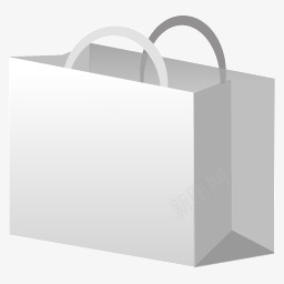 白色的纸袋图标png_新图网 https://ixintu.com 手提袋 购物袋