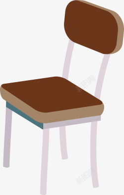 褐色的椅子矢量图素材
