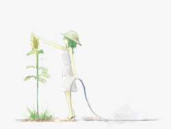 唯美手绘插画素材