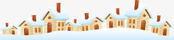 冬季雪中小屋雪景高清图片