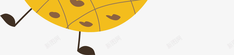 卡通有表情的菠萝png免抠素材_新图网 https://ixintu.com 卡通可爱 扁平化 水果 矢量图案 秋季 菠萝 表情
