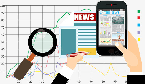 卡通数据分析png免抠素材_新图网 https://ixintu.com 商务素材 手势 手机 放大镜 数据分析 科技素材 装饰素材