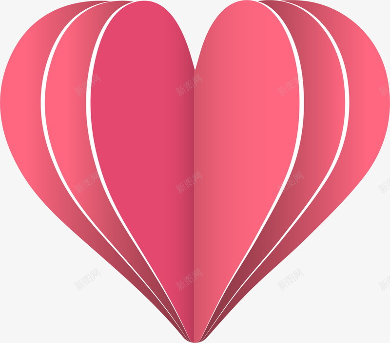 情人节红色折纸爱心png免抠素材_新图网 https://ixintu.com 创意折纸 创意爱心 剪纸爱心 情人节 折纸爱心 红色爱心