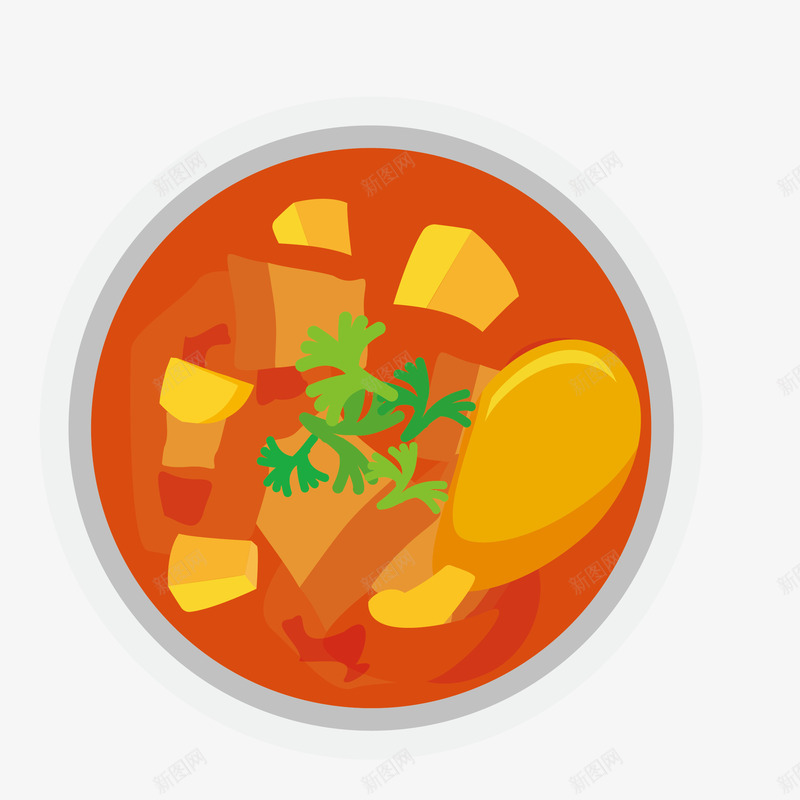 卡通手绘营养的粥png免抠素材_新图网 https://ixintu.com 健康的粥 卡通手绘 家庭 绿色的 营养的 青菜