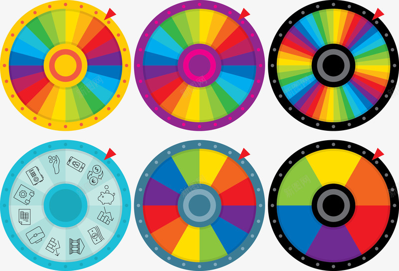 大转盘矢量图ai免抠素材_新图网 https://ixintu.com 大转盘 娱乐 游戏 矢量图