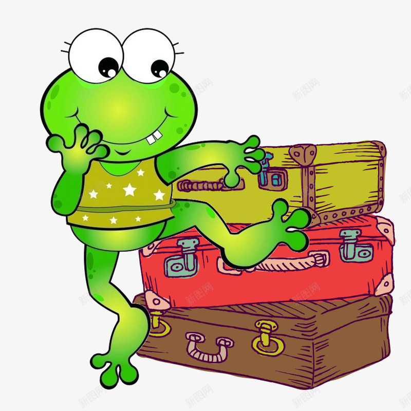 卡通青蛙旅行青蛙png免抠素材_新图网 https://ixintu.com 创意旅行青蛙设计 卡通 卡通青蛙设计 可爱青蛙装饰 时尚旅行青蛙设计 青蛙 青蛙旅行游戏