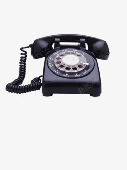 黑色通讯工具家庭电话高清图片