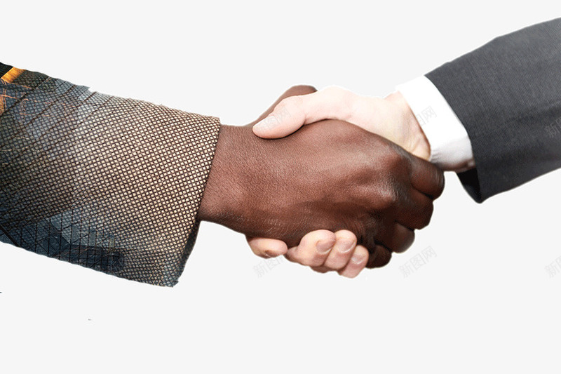 商务合作握手png免抠素材_新图网 https://ixintu.com 合作 商务 国际 握手 白人 黑人