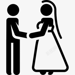 humanpictos庆典新婚夫妇图标高清图片