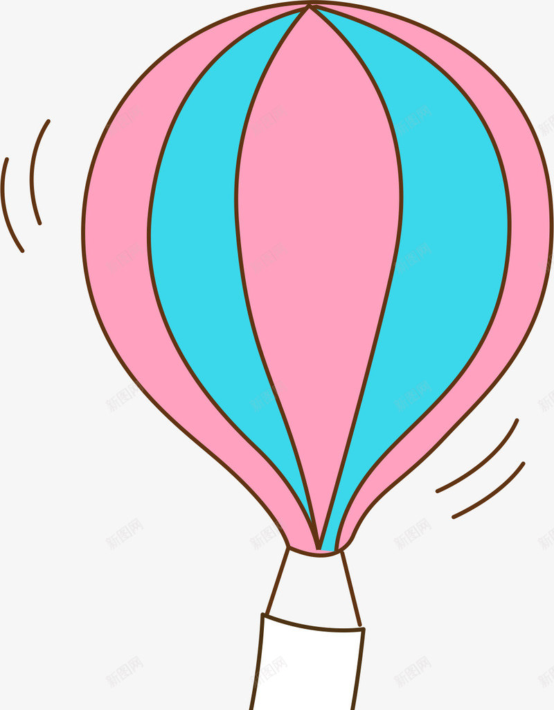 卡通热气球横幅矢量图ai免抠素材_新图网 https://ixintu.com AI 卡通 可爱 天空 手绘 插画 条幅 横幅 热气球 线条 矢量图