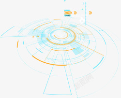 商务科技线圈图形素材