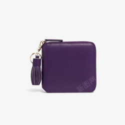 紫色女士皮包素材