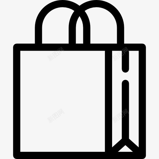 大袋处理图标png_新图网 https://ixintu.com 商务 袋 购物袋 超市购物