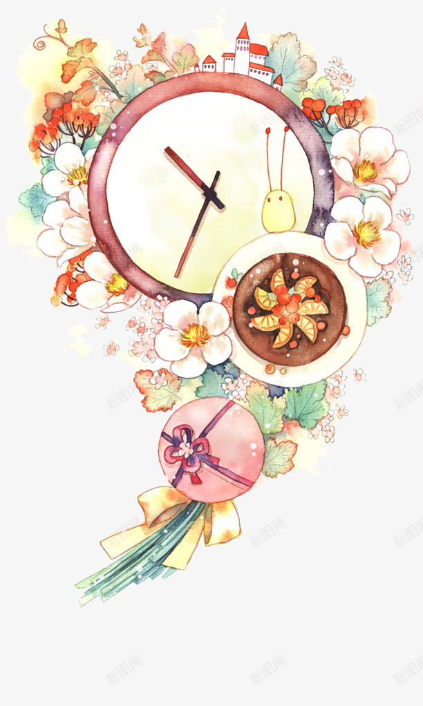 唯美手绘人物插画png免抠素材_新图网 https://ixintu.com 人物 唯美 女孩 小清新 手绘 插画 水彩