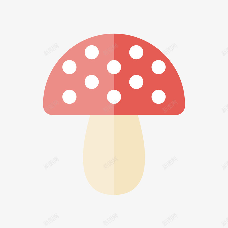 红灰色的蘑菇png免抠素材_新图网 https://ixintu.com 灰色 白色 秋季 红色 红色蘑菇 红菇 菌类 蘑菇