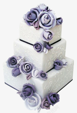花束蛋糕藕荷色玫瑰花蛋糕高清图片