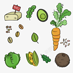 绿色蔬菜合集素材