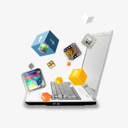 键盘苹果白色现代数码产品高清图片
