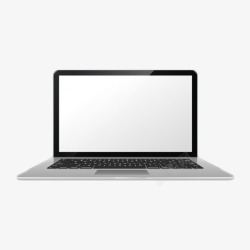 银白色苹果笔记本电脑素材