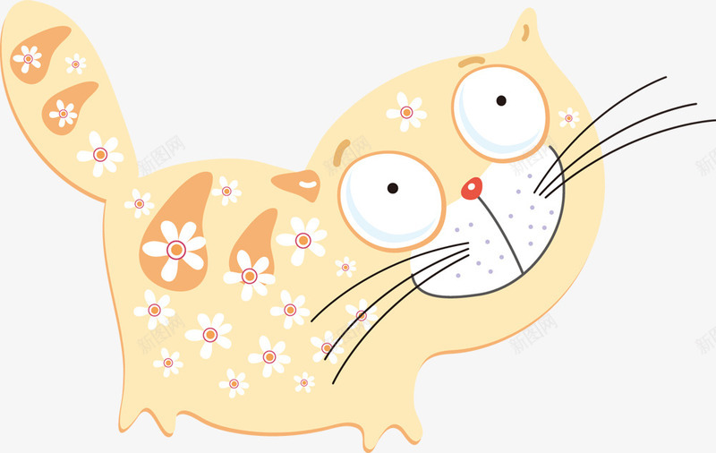 可爱黄色花纹小猫卡通图案矢量图ai免抠素材_新图网 https://ixintu.com 卡通图案 可爱黄色花纹小猫 可爱黄色花纹小猫卡通图案 小猫 小猫卡通图案 矢量图
