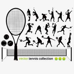网球选手网球选手动作合集高清图片