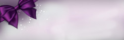 紫色丝绸蝴蝶结海报背景七夕情人节素材