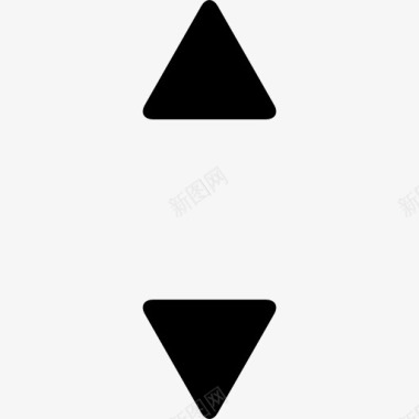 向上和向下的小三角箭头图标图标