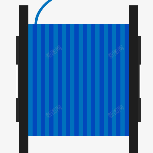 三维打印蓝色长丝阀芯3D制作卷1png免抠素材_新图网 https://ixintu.com 3d blue filament print spool 三维打印 蓝色 长丝 阀芯