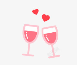 爱情公证图标情侣喝酒矢量图图标高清图片