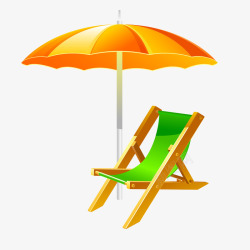 沙滩遮阳伞模型素材