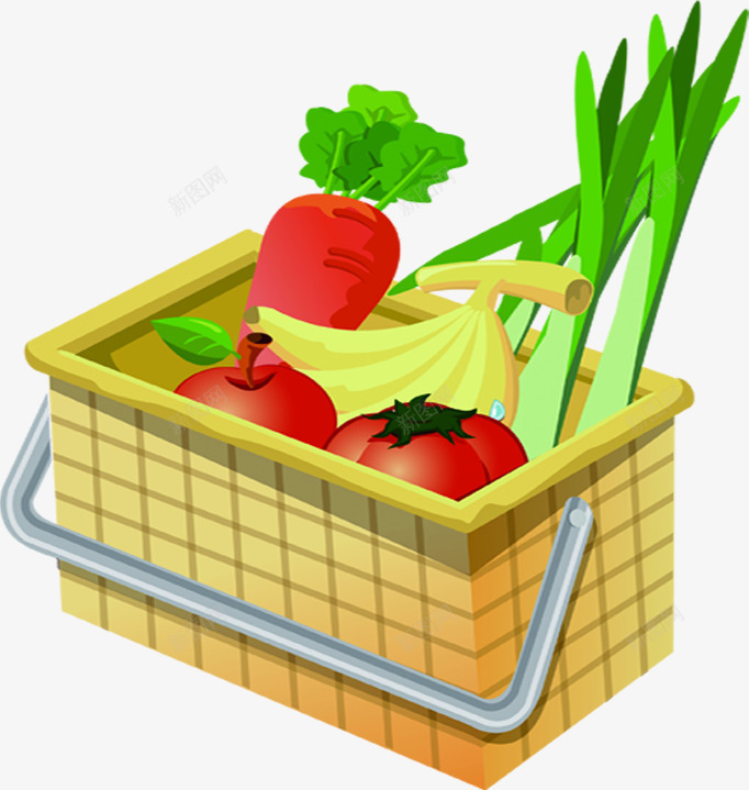 手绘超市海报蔬菜png免抠素材_新图网 https://ixintu.com 海报 蔬菜 超市