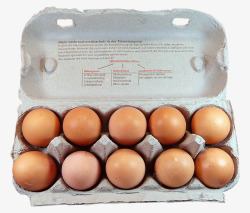 超市盒装鸡蛋实物图素材