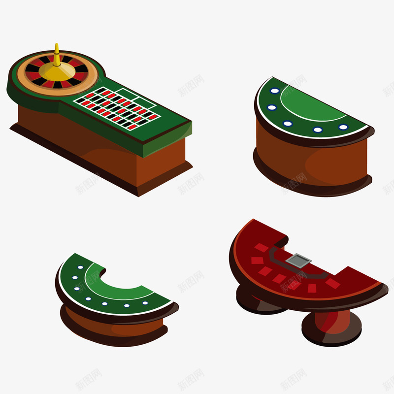 赌场设施png免抠素材_新图网 https://ixintu.com 娱乐 桌子 赌博 赌徒