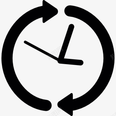 时钟圆形箭头图标图标