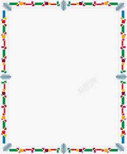 彩色相框矢量图素材