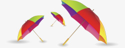 秋季雨伞秋天雨季彩虹雨伞矢量图高清图片