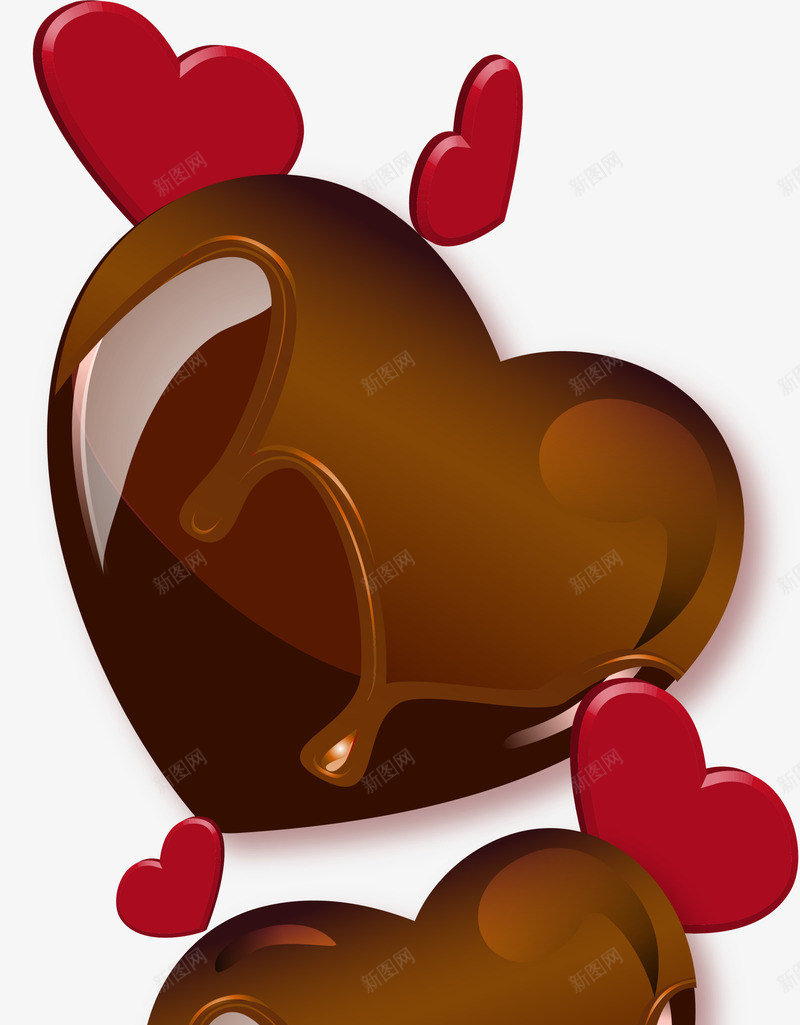 咖啡色巧克力爱心png免抠素材_新图网 https://ixintu.com 七夕 免抠PNG 咖啡色 婚庆 巧克力 情人节 爱心 装饰图案