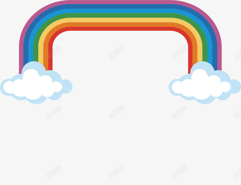 手绘彩虹云朵矢量图ai免抠素材_新图网 https://ixintu.com 云朵 创意图 彩色 彩虹 手绘图 简单 矢量图