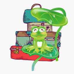 旅行游戏时尚旅行青蛙卡通旅行青蛙素高清图片