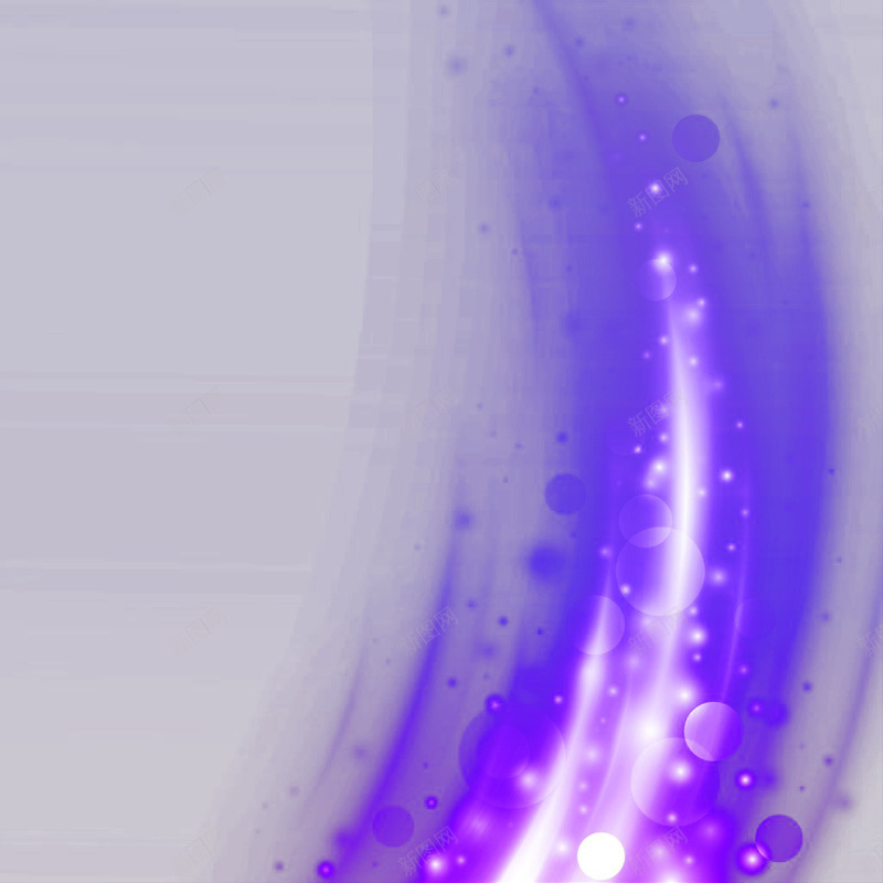 唯美浪漫的紫蓝色光效png免抠素材_新图网 https://ixintu.com PNG 光效 光源 效果元素 科技 紫色