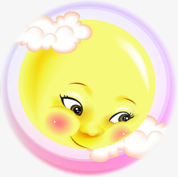 黄色太阳创意笑脸素材