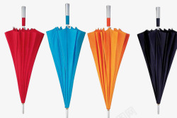 四把颜色各异的雨伞素材