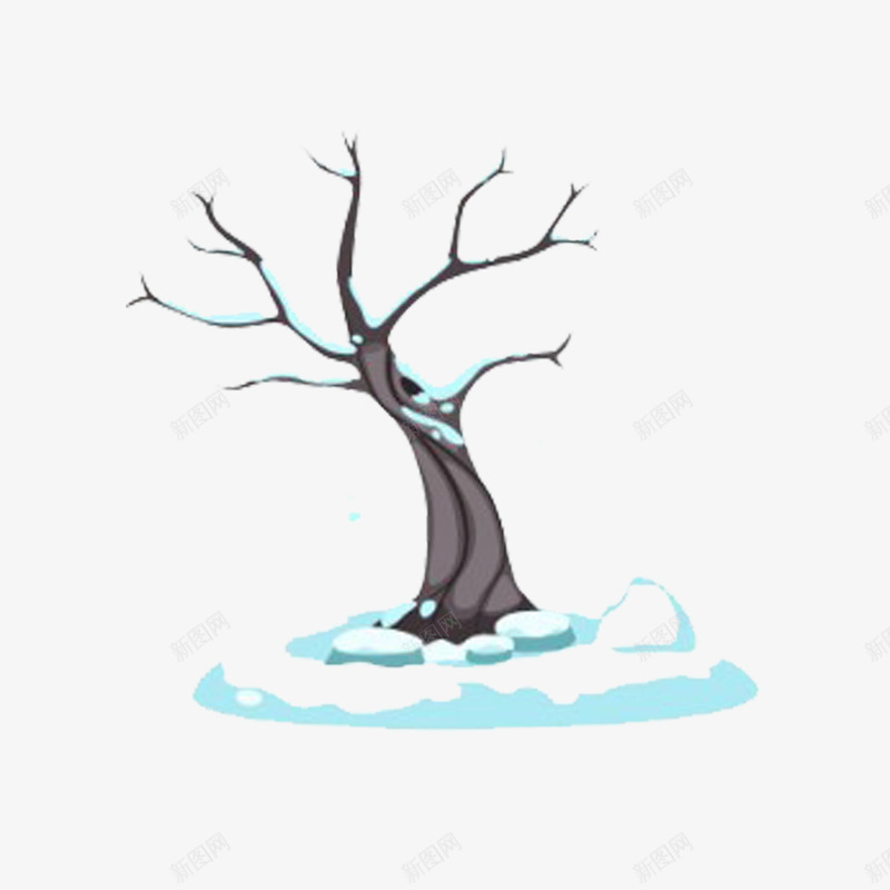 下雪的冬天孤独的树png免抠素材_新图网 https://ixintu.com 涓嬮洩 瀛嫭 瀵掑喎 鍐 鏍 闆